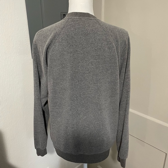 Cozy Gray Crewneck Sweater with 'Y'ALL' Print - Picture 2 of 3